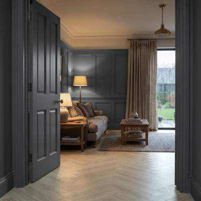 SPC Vinyl Flooring Herringbone - Elwood Oak 60x12.5cm