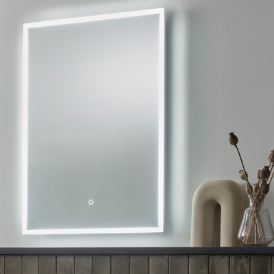 Cadence USB Shaver Demist Illuminated Rectangular Mirror 50x70cm