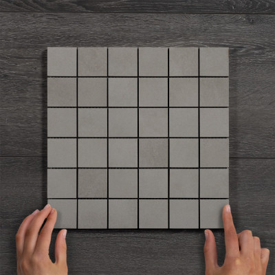 Lunar Grigo Matt Porcelain Mosaic 29.8x29.8cm