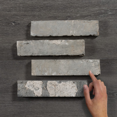 Reclaimed Brick Slips Grey 240x55x20mm