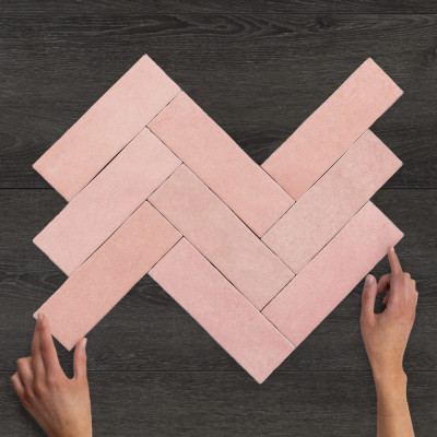 Metro Nolita Passion Rosa Gloss Porcelain Wall Tile 20x6.5cm