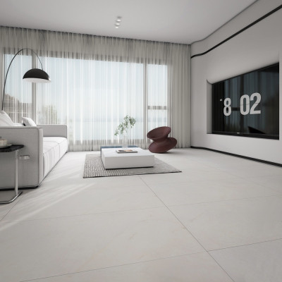 Crystallo Marble-Effect Matt Porcelain Tile 120x60cm