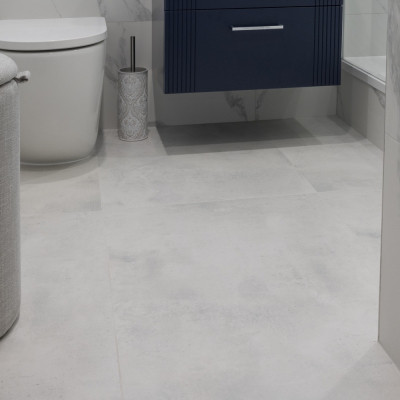 Arkana Bianco Concrete-Effect Matt Porcelain Tile 120x60cm
