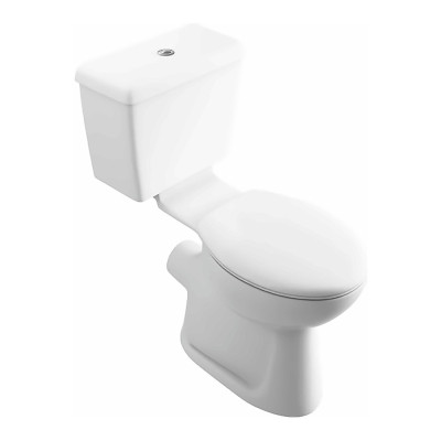 "Kota Comfort Height Close Coupled WC Pack (Pan, Cistern & Seat incl. Cover) - White"