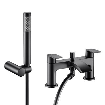 Shade Black Bath Filler Tap With Shower Mixer Handset