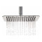 Square Fixed Head - Chrome 250mm
