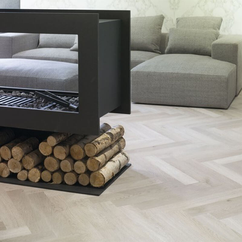 SPC vinyl flooring planks in various colors