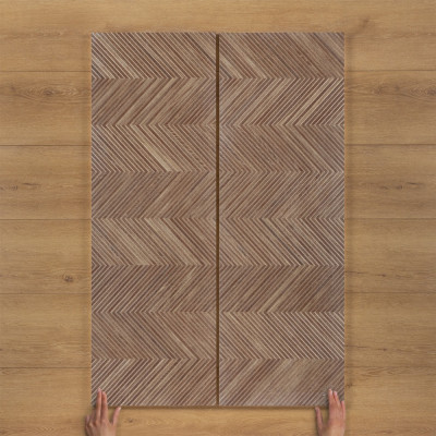Zig Larchwood IPE Wood-Effect Tile Matt 120x40cm