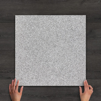 Luxor Grey Granite Sawn-Cut Flamed Paving Slab 60x60cm