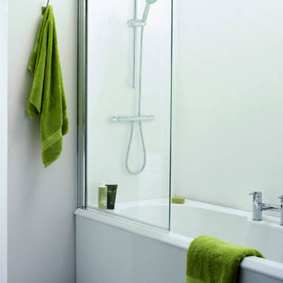 Bath Screens Bath Screen (Straight Square) - Silver
