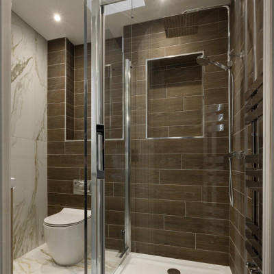IWood Walnut Wood-Effect Matt Porcelain Tile 90x15cm