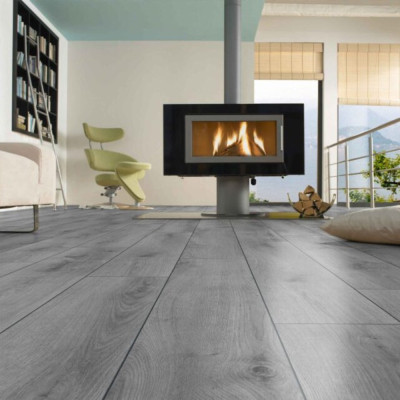 Laminate Flooring - 12mm Robusto 4V AC5 Summer Oak Grey 138x19cm