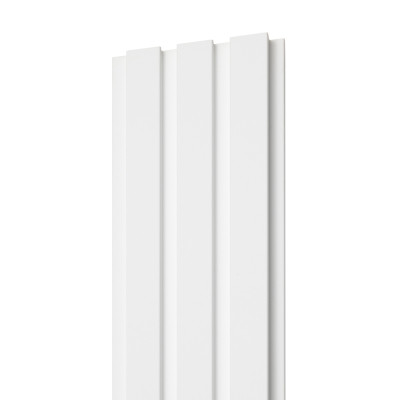 18mm Woodlux Wooden Wall Panel White 275x12cm