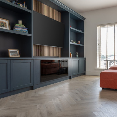 SPC Vinyl Flooring Herringbone - Albany Oak 60x12.5cm