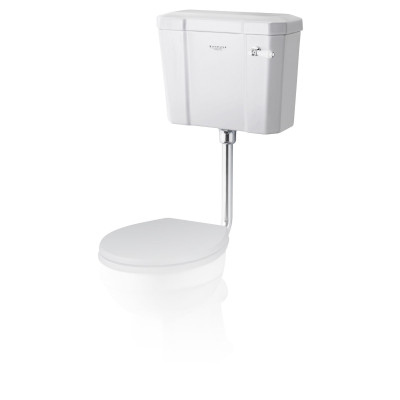 Fitzroy Low Level Cistern (White Ceramic Lever & Fittings)