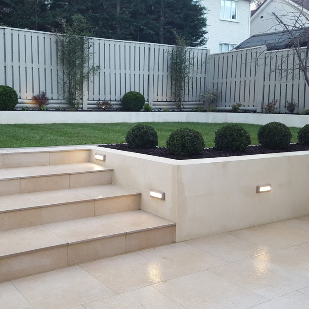 High-quality paving slabs creating a durable and visually appealing outdoor surface in Dublin.