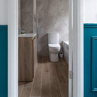 IWood Oak Wood-Effect Matt Porcelain Tile 90x15cm