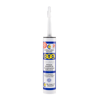 CT1 Clear Unique Sealant and Construction Adhesive 290ml