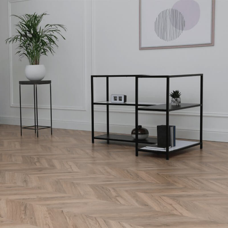 Bedroom design with SPC vinyl flooring