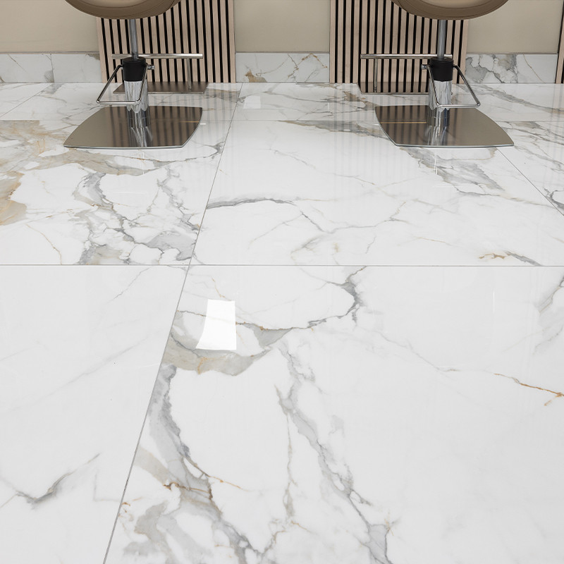 Marble effect tiles
