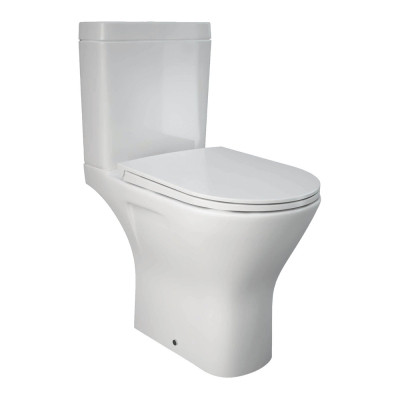 Resort Close Coupled WC (Open Back) - White