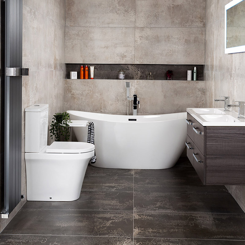 Moisture-Resistant Large Format Tiles for Stylish Bathrooms