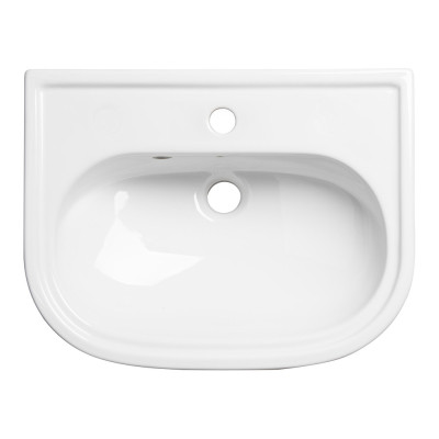 Lansdown Slim Depth Semi-Countertop Basin (1 Tap Hole) - White