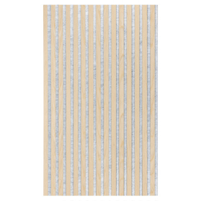 21mm Acoustic Silver Felt Wall Panel Mid Oak 240x60cm