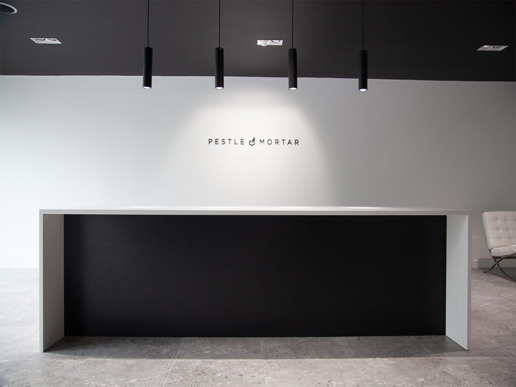 Tile Merchant's Udino Grey Tiles: Elevating Pestle & Mortar's Brand Aesthetic