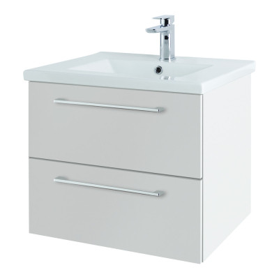 Cesena Wall Hung Vanity Unit - Gloss White 600mm