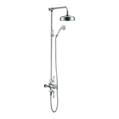 Traditional Shower System/Column (Bar) - Chrome 200mm