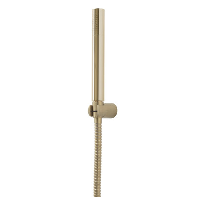 Anthem Brushed Brass Deck-Mounted Bath Filler Tap With Shower Mixer Handset