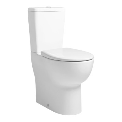 "Loft Close Coupled WC Pan (Fully Enclosed, Comfort Height) - White"