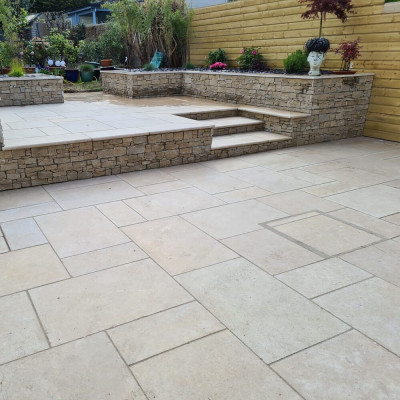 Egyptian Limestone Paving Patio Pack