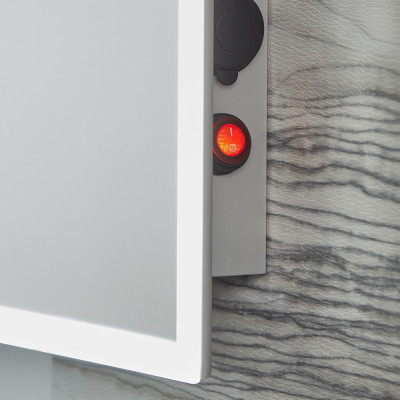 Cadence USB Shaver Demist Illuminated Rectangular Mirror 120x60cm