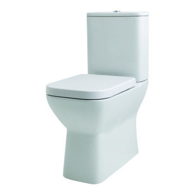 "Brooklyn Close Coupled WC (Comfort Height, Fully Enclosed, Seat Included) - White"