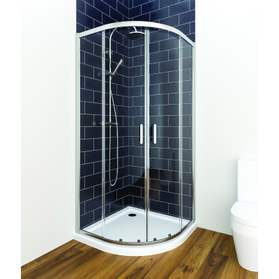 Casanuova Offset Quadrant Enclosure - Chrome 1000x900mm
