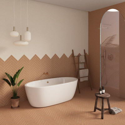 Metro Ainsa Coto Matt Porcelain Tile 25x5cm