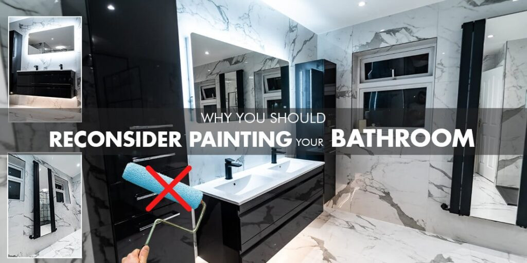 In the Irish home improvement scene, there is a trend right now for painted bathrooms. Whether that means painting the floors, walls, and ceiling, painting only a feature wall, or painting over pre-existing tiles.