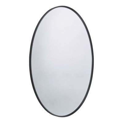 Verge Brushed Brass Non-Illuminated Oval Mirror 50x70cm