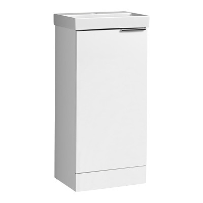 Cadence Floor Standing Cloakroom Unit - White 400mm