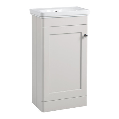 Marston Floor Standing Vanity Unit - Matt Paper White 450mm