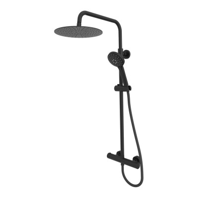 Quantum Shower System/Column (Bar) - Matt Black