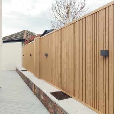 26mm Exterior Composite Wall Panel Oak 290x21.9cm