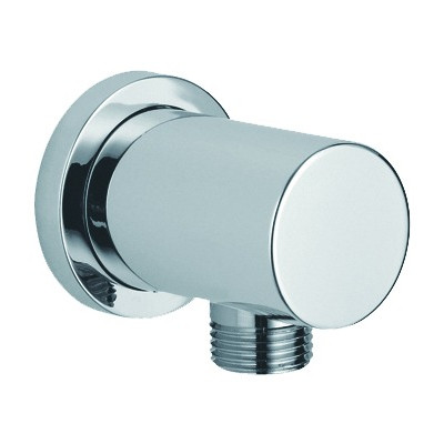 Round Outlet Elbow - Chrome