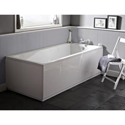 Clinton Single Ended Bath - White 1800x800mm