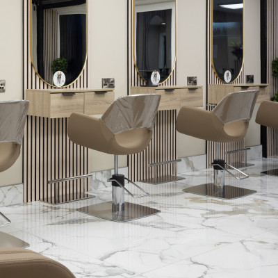Bianco Platino Marble-Effect Polished Porcelain Tile 100x100cm