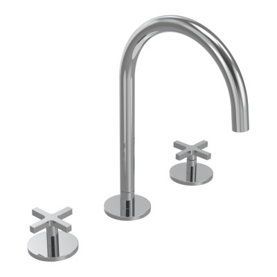 Cohort 3 Hole Bath Filler - Chrome