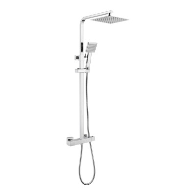 "Square Shower System/Column (Bar, Cool Touch) - Chrome"