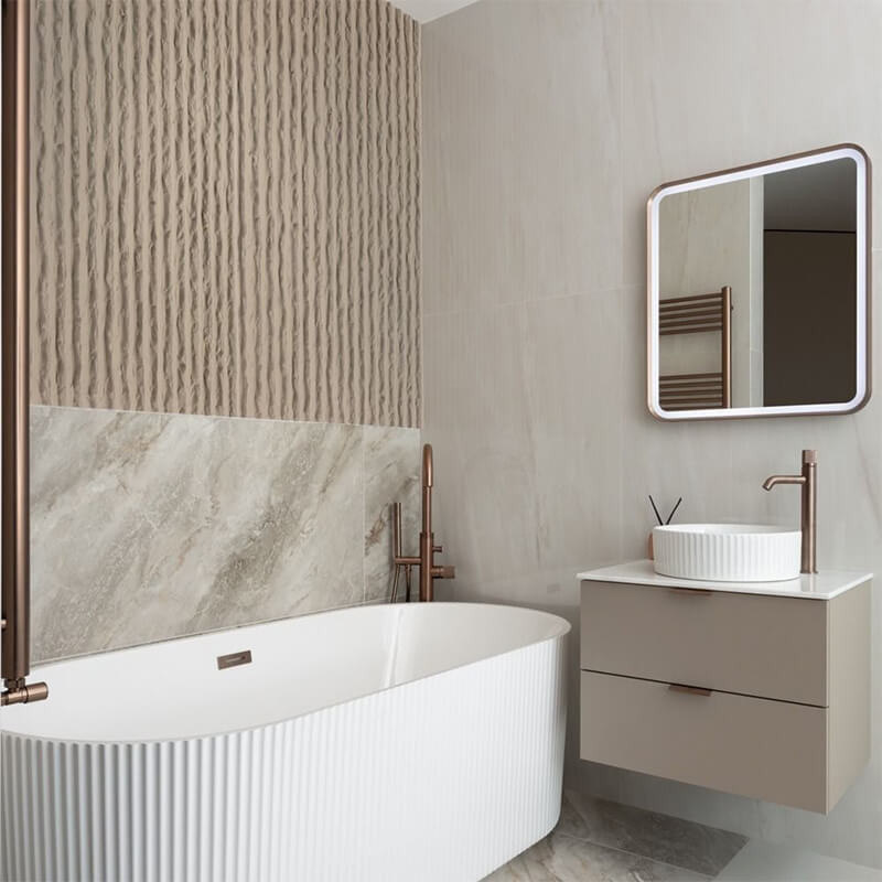 Pu Stone Panels installed in a bathroom in Dublin
